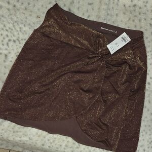 Abercrombie & Fitch Brown Shimmer Swim Sarong - NWT